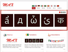 Tablet Screenshot of maxlanguagetranslations.com